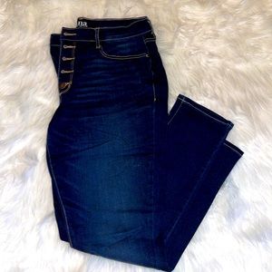 High rise skinny jeans